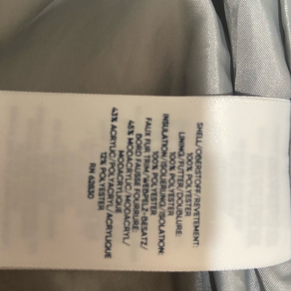 Land’s End 3-6 months Baby Bunting Snowsuit removable faux fur hood * worn once - Picture 4 of 14